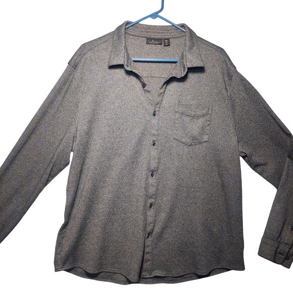Marc Anthony Men's Gray Single Pocket XXL Long Sleeve Button Up Shirt - Picture 1 of 5